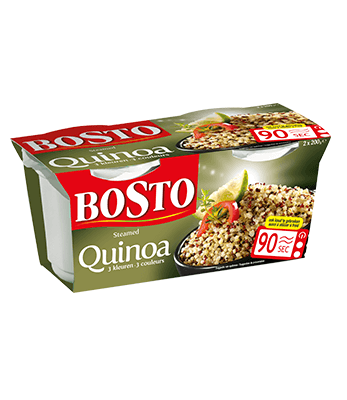 Un repas sur le pouce ? Optez pour le riz et quinoa Bosto cuisson vapeur au  micro-ondes - Bosto